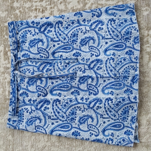 Mexicali Blues Dresses & Skirts - New Mexicali Blues Paisley Print Wrap Lined Skirt One Size Blue